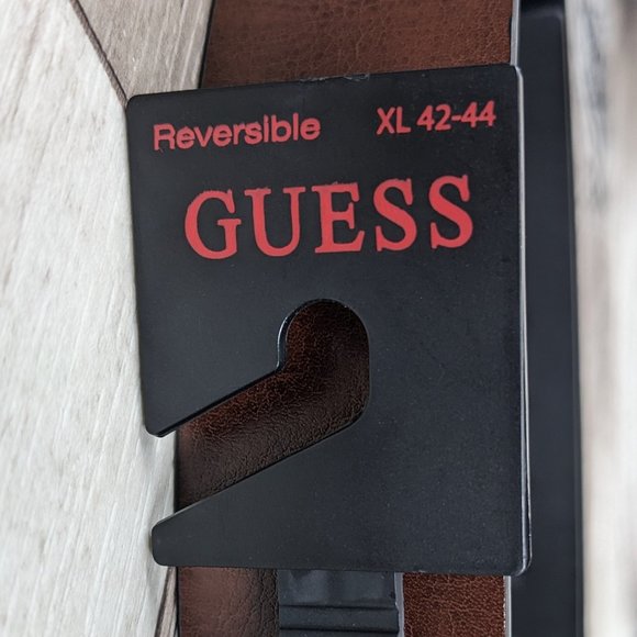 Guess* Men's Reversible Brown/Black Smooth Handcrafted Belt~ Size XL (42-44) - Picture 8 of 10